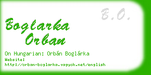 boglarka orban business card